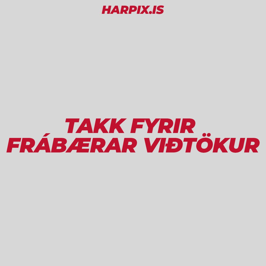 Takk fyrir frábærar viðtökur!